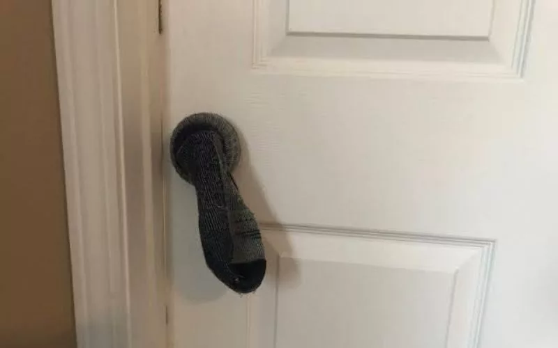 Meaning of Socks on The Door