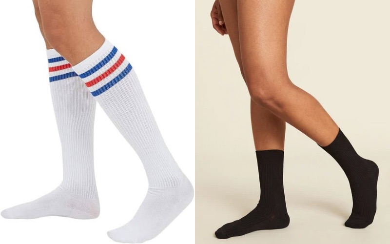 Tube socks vs Crew Socks